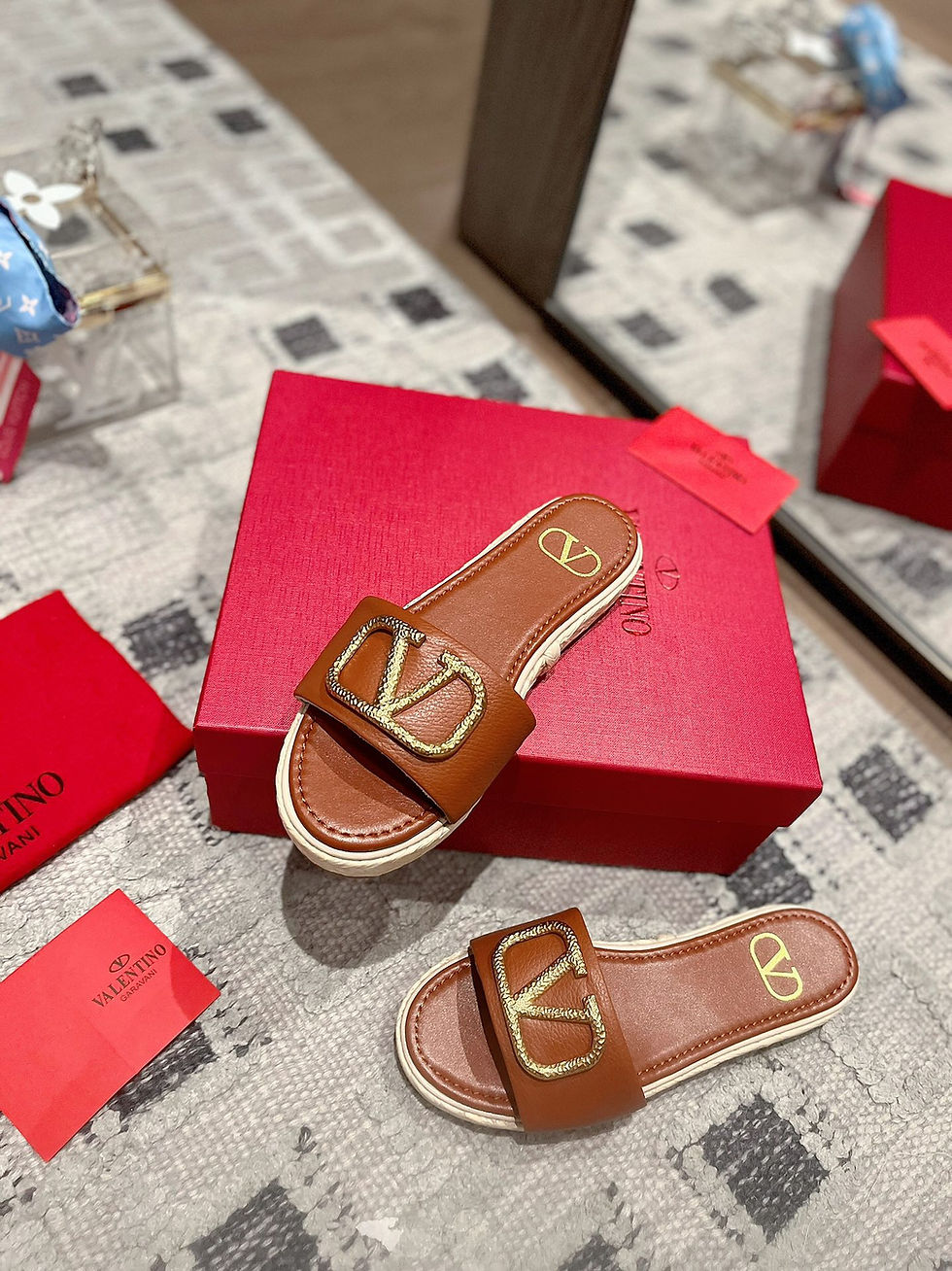 Thumbnail: VALENTINO VLOGO SIGNATURE FLAT SLIDE SANDAL