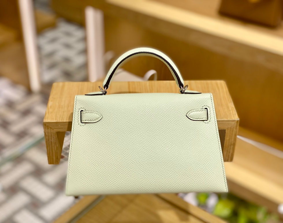 Thumbnail: HERMES MINI KELLY 19 EPSOM PHW