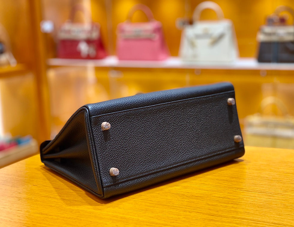 Thumbnail: HERMES KELLY 28 TOGO NOIR GHW