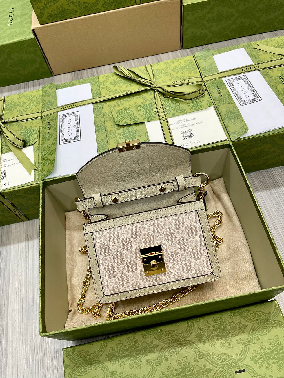 Thumbnail: GUCCI OPHIDIA GG MINI SHOULDER BAG