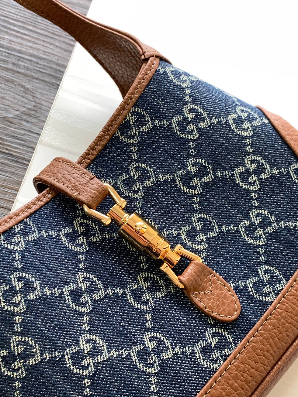Thumbnail: GUCCI JACKIE DENIM 1961 BAG