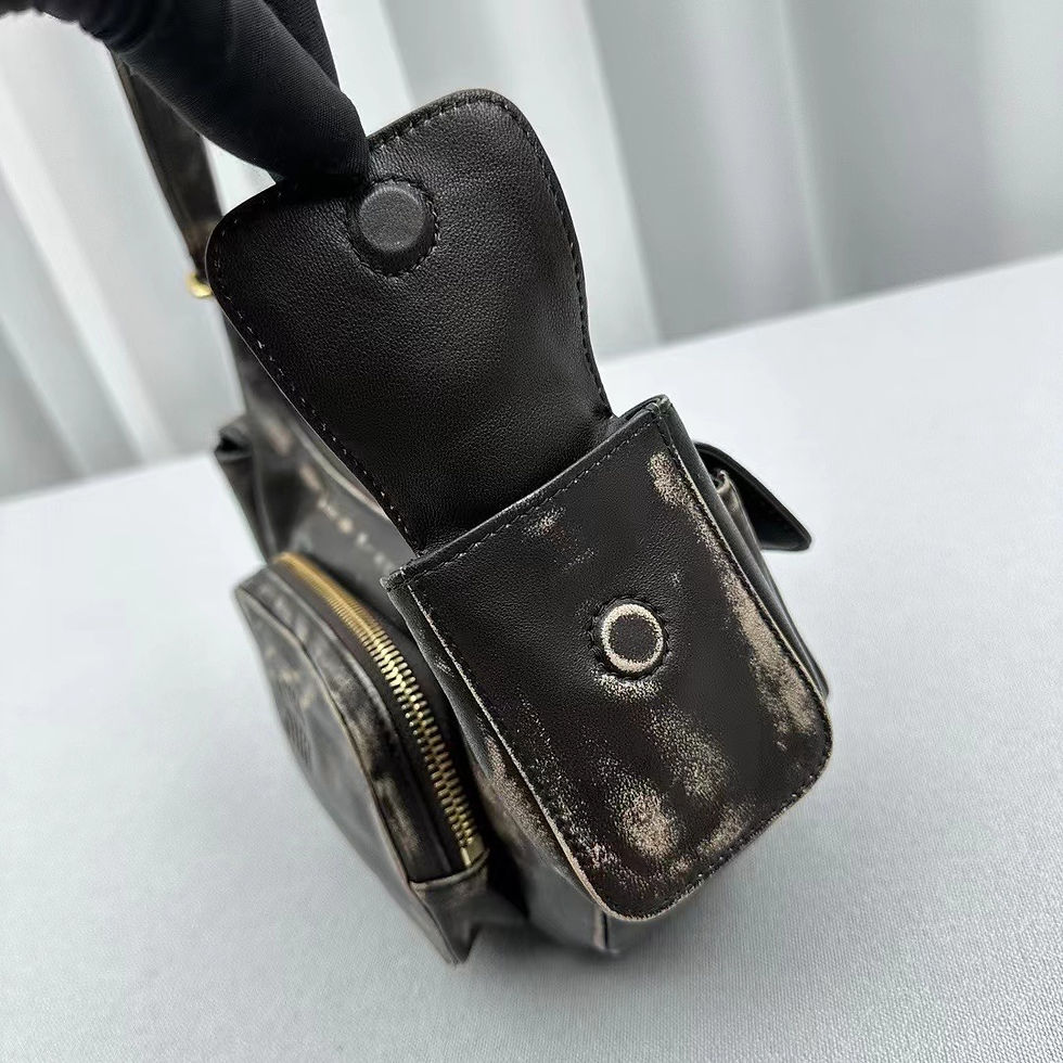 Thumbnail: MIU MIU NAPPA LEATHER HOBO BAG