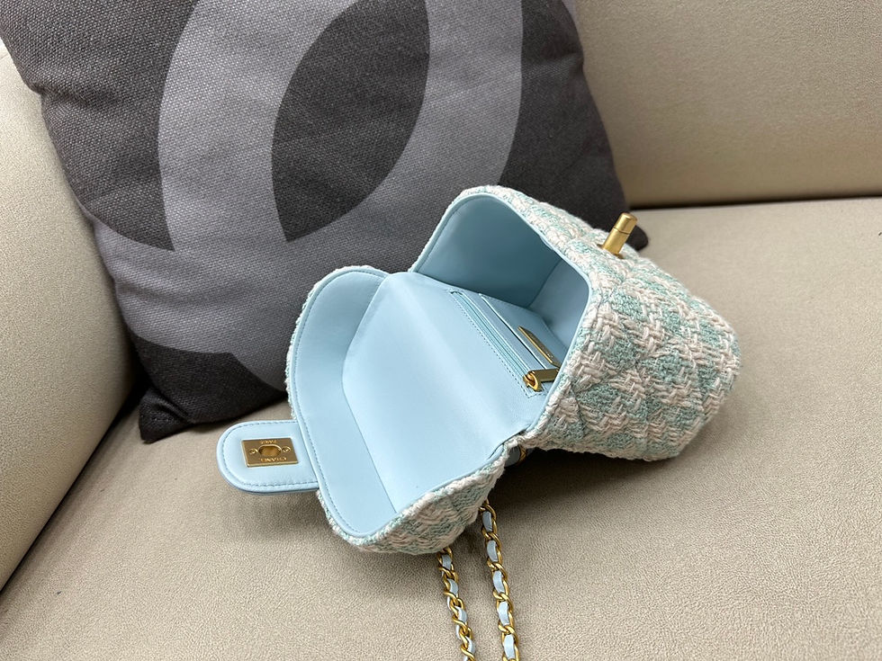 Thumbnail: CHANEL VANITY TOP HANDLE DENIM BAG