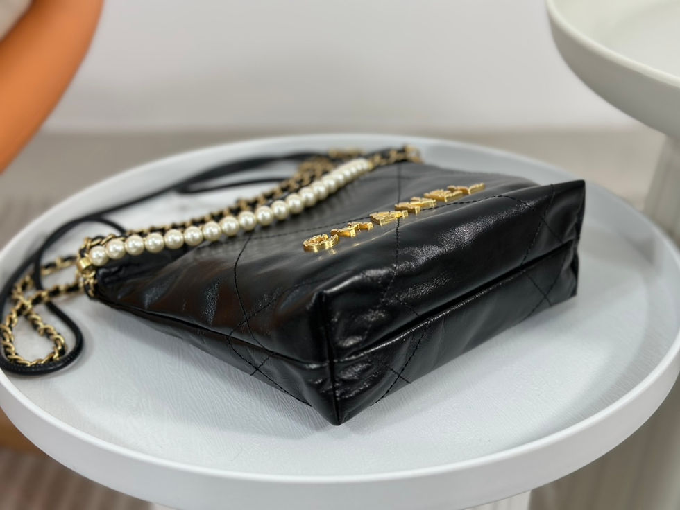 Thumbnail: CHANEL 22 HOBO PEARL MINI BAG