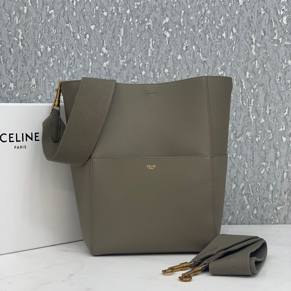 CELINE SANGLE BUCKET BAG IN SOFT CALFSKIN