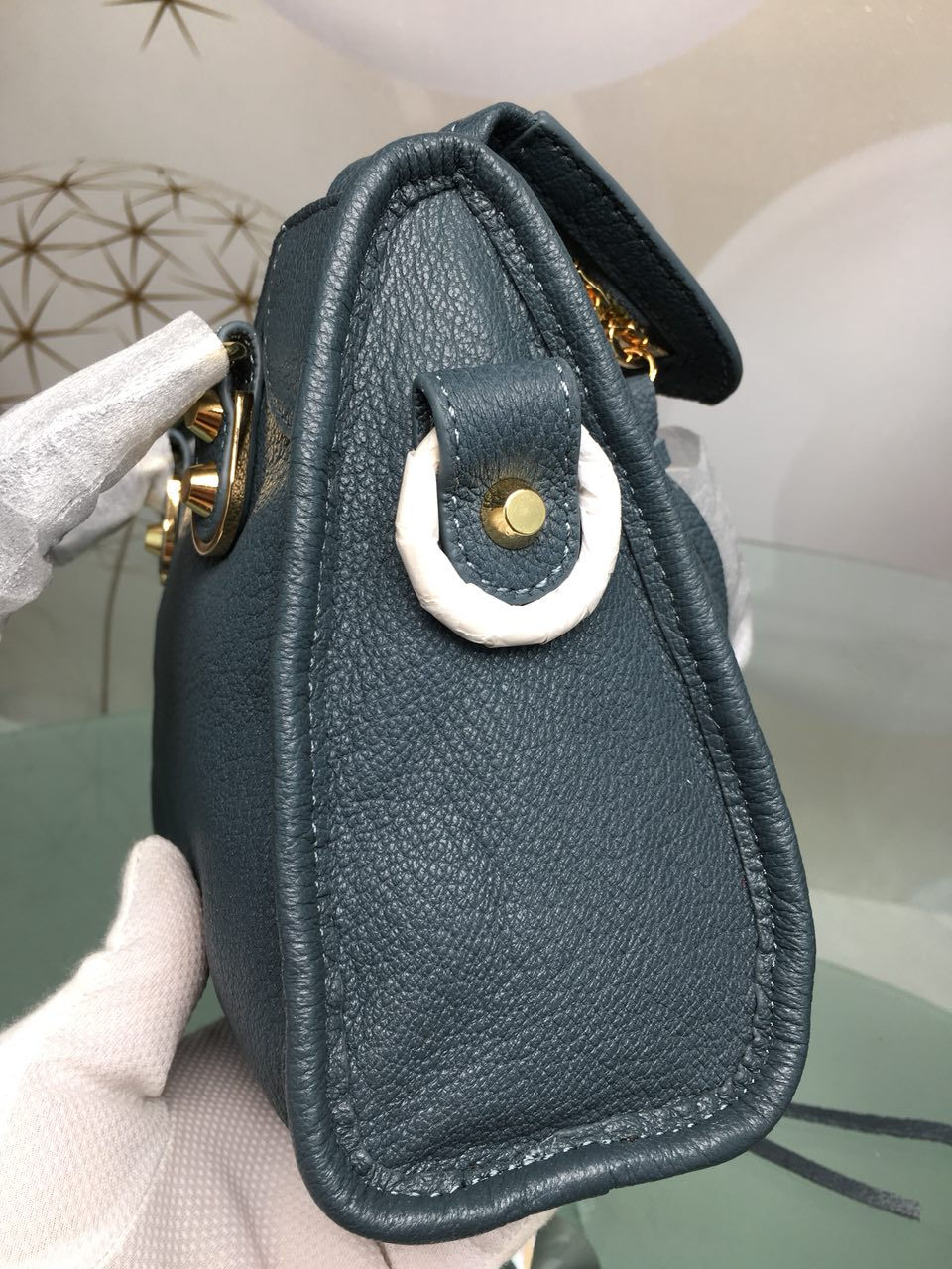 Thumbnail: BALENCIAGA METALLIC CITY EDGE MINI BAG