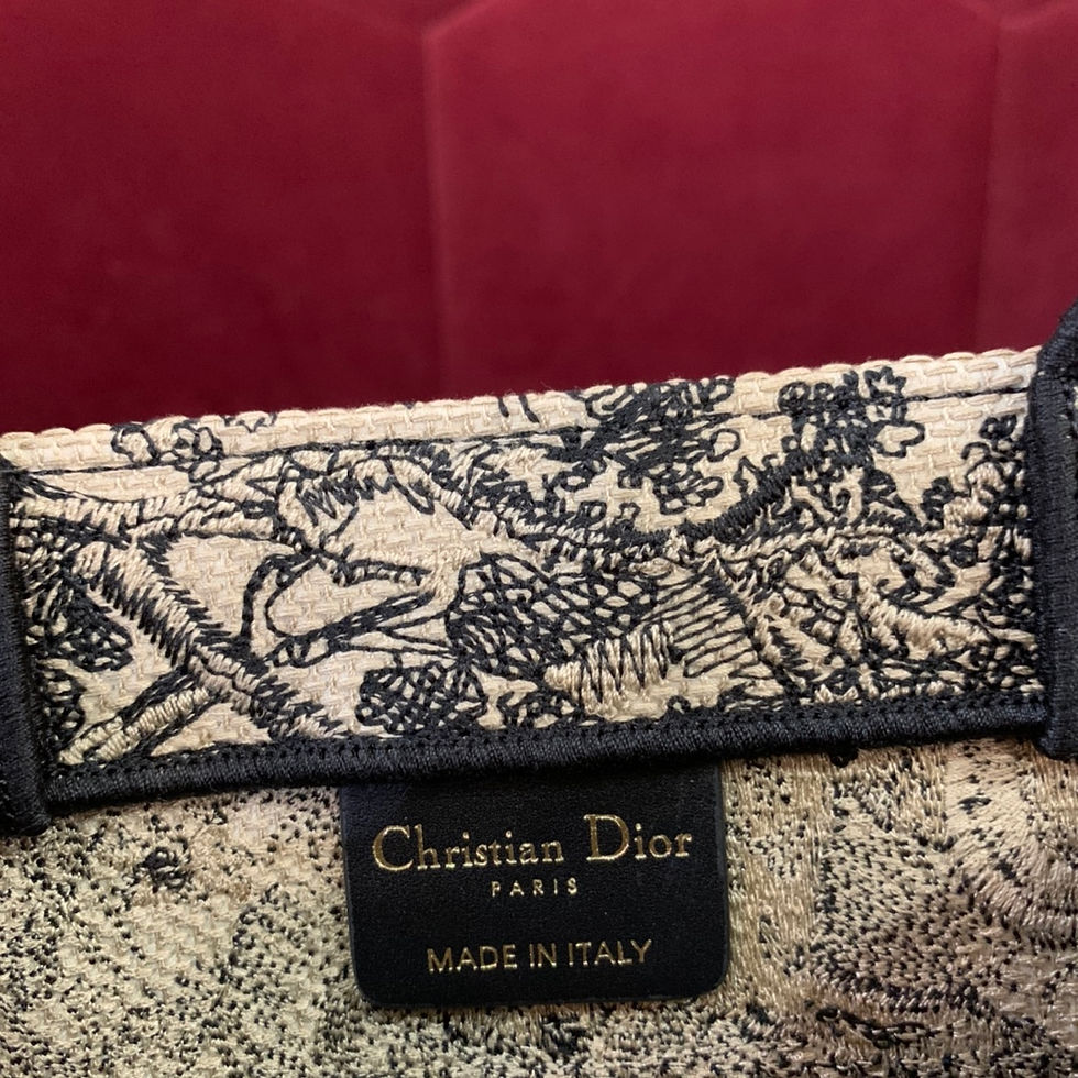 Thumbnail: DIOR BOOK TOTE SMALL LATTE MULTI COLOR