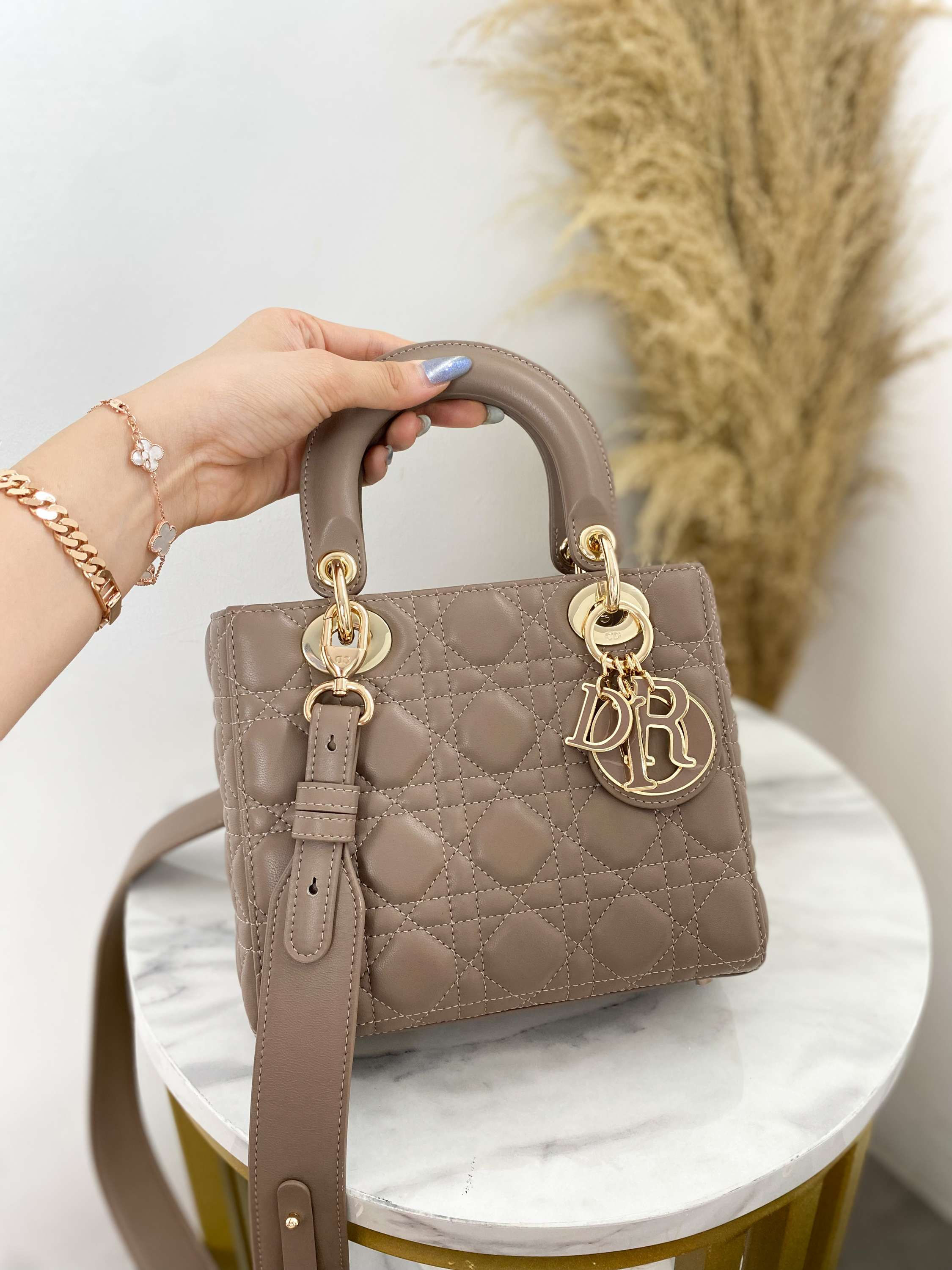 LADY DIOR MINI ENAMEL BAG