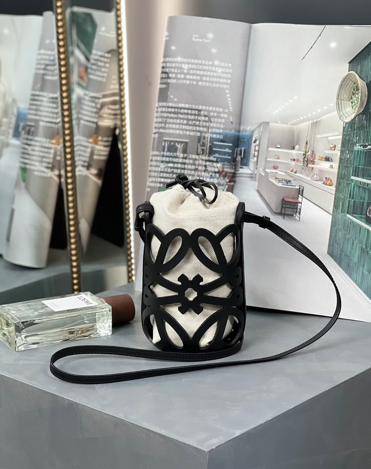 LOEWE ANAGRAM CUT-OUT POCKET