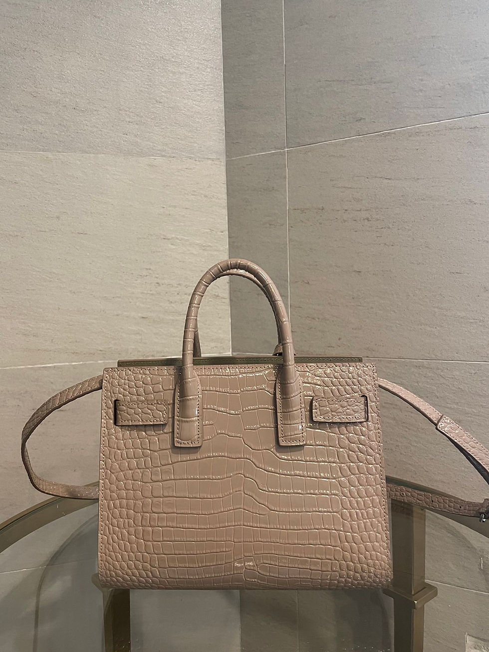 Thumbnail: YSL SAC DE JOUR CROCODILE MINI BAG