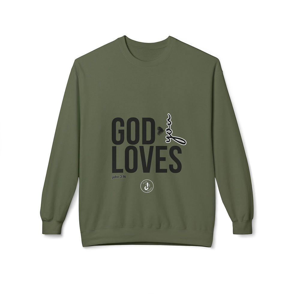 Thumbnail: JClef "God Loves You" Crewneck Sweatshirt 