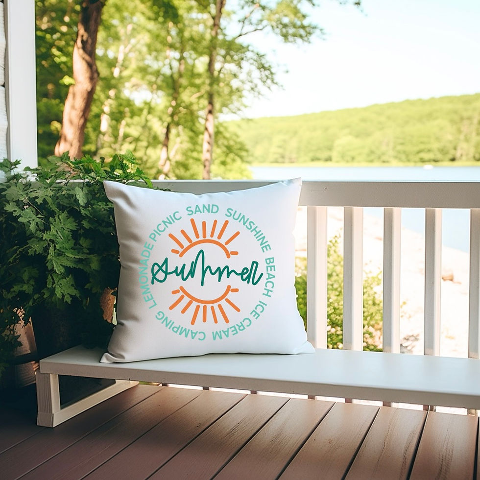 Summer Circle Pillow
