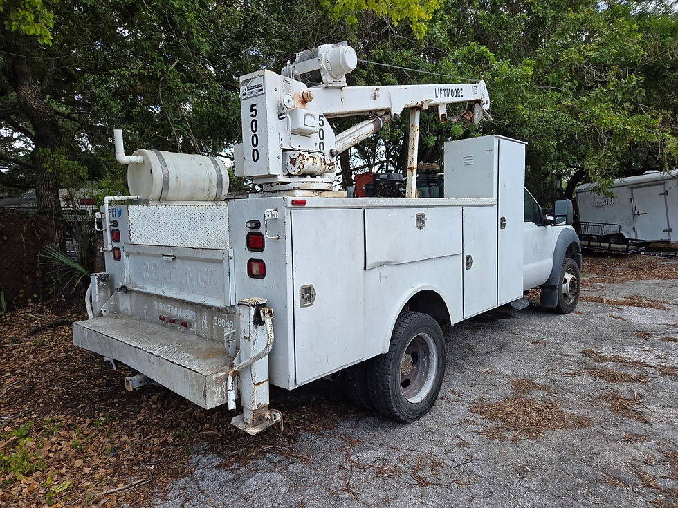 Thumbnail: 2013 f 550 crane truck works great col ac florida clean