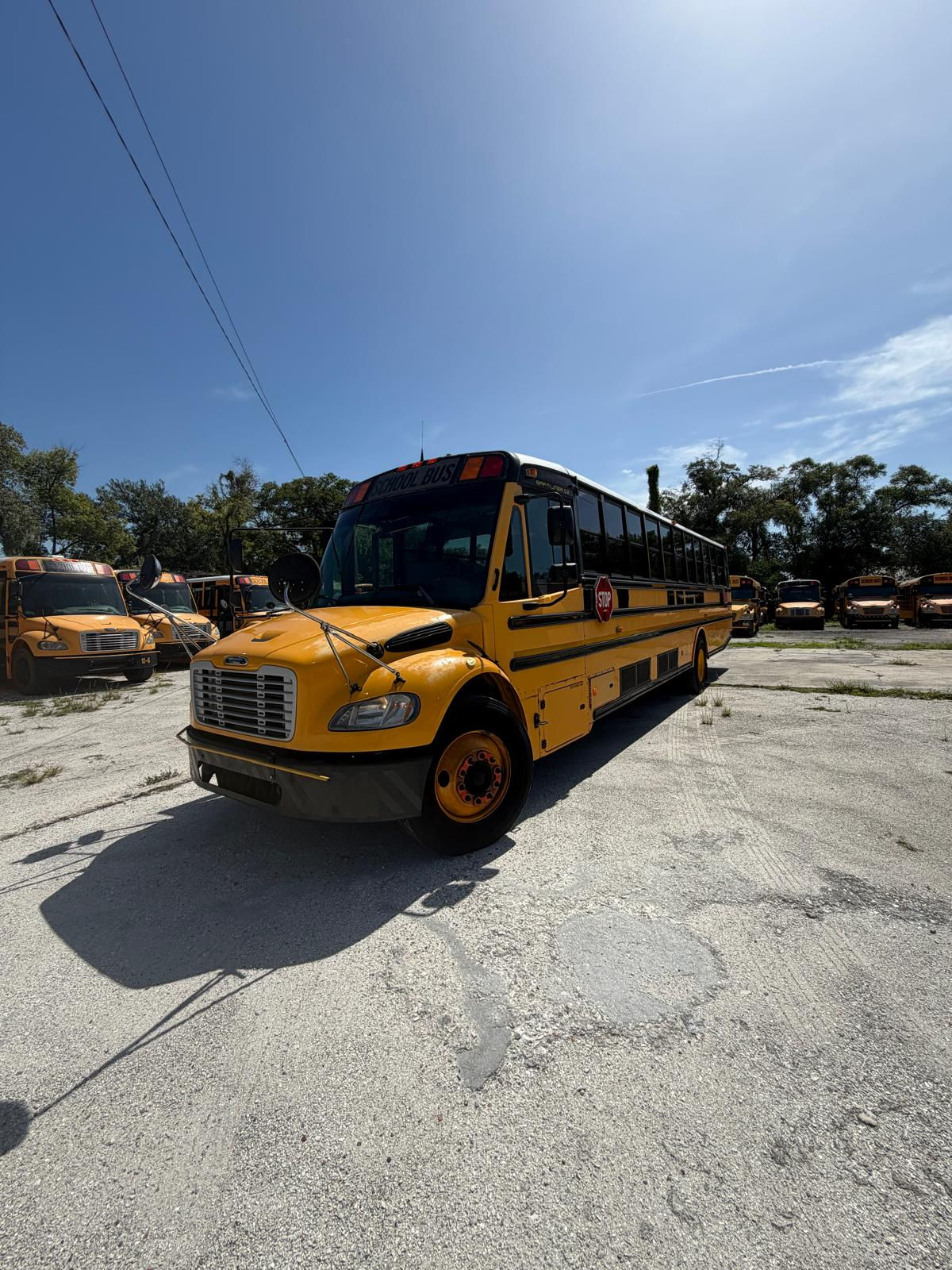 2016 Thomas Saftliner School Bus powered by the 6.7l cummins - cold ac - 13 row