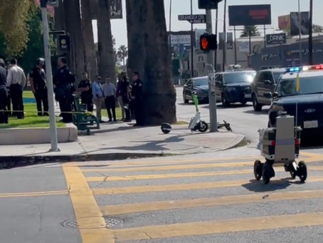 PMR crossing a police line