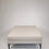 Thumbnail: White Square Faux Leather Ottoman