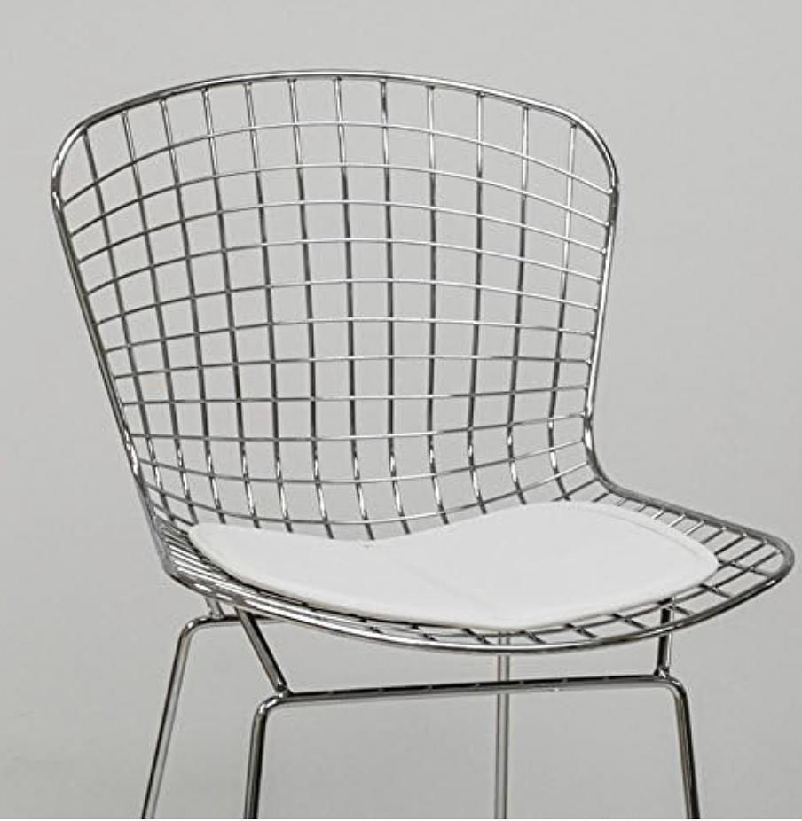 Thumbnail: Chrome Bar Stool w/Faux Leather Pad