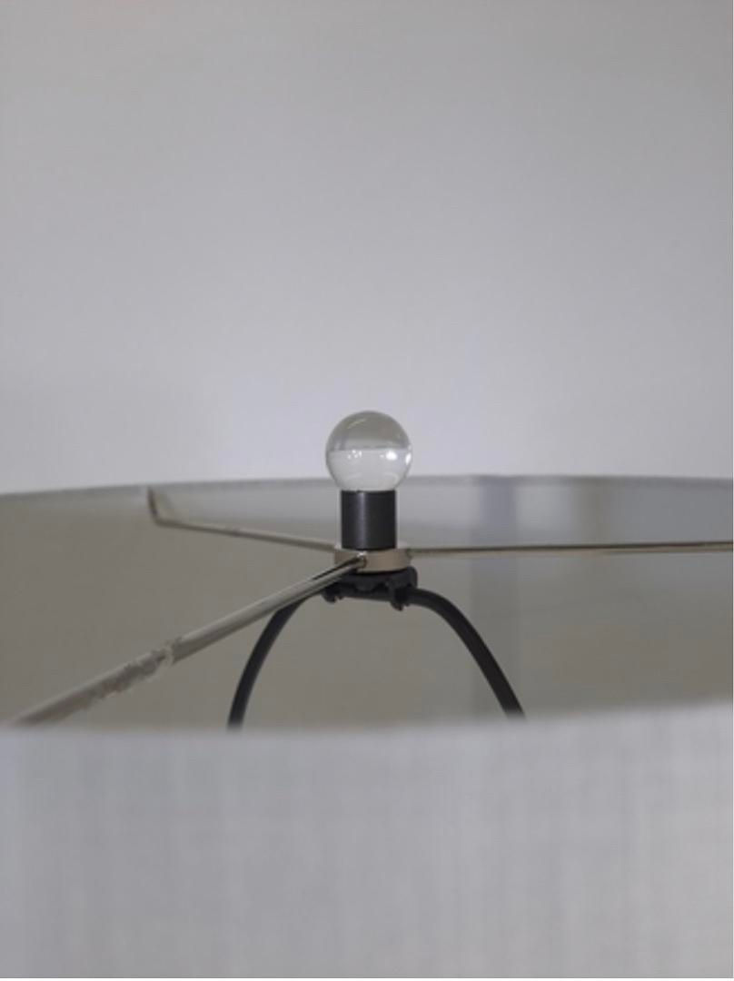 Thumbnail: Black Base Lamp w/ Three Clear Balls/Bubble Detail