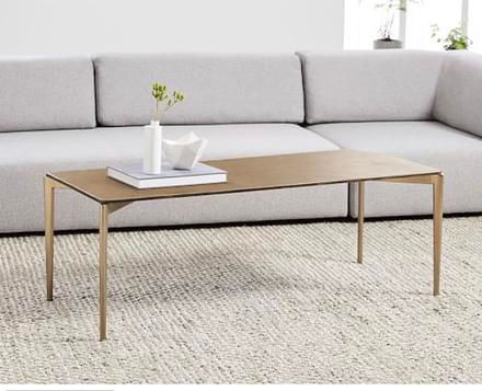 Thumbnail: Light Bronze Resin & Metal Coffee Table