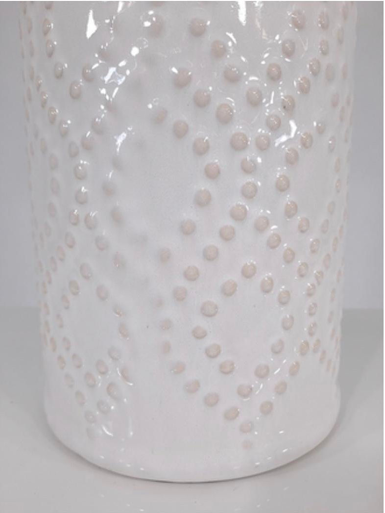 Thumbnail: Cream w/a Tint of Rose & Embossed Dot Detail Lamp