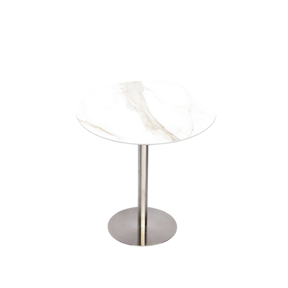 縮圖：岩板亮銀圓桌/方桌