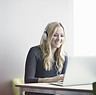Girl Using Laptop