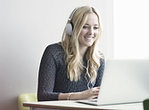 Girl Using Laptop