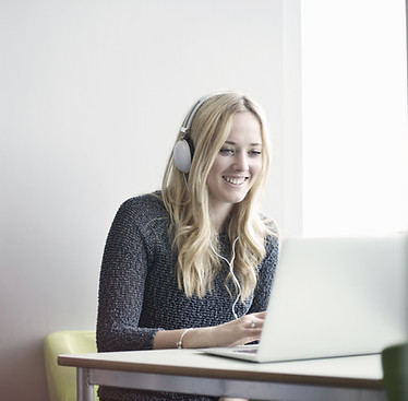 Girl Using Laptop