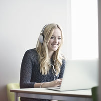 Girl Using Laptop