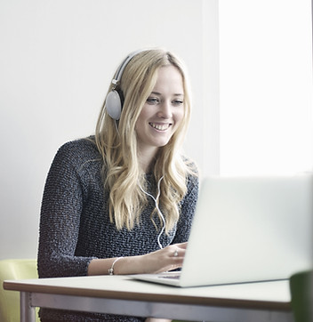 Girl Using Laptop
