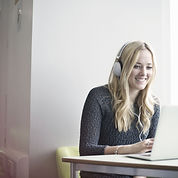 Girl Using Laptop