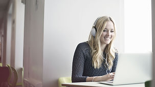 Girl Using Laptop