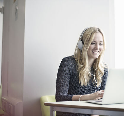 Girl Using Laptop