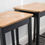 Thumbnail: Set of nesting tables - Industrial style/chic - Gun metal grey