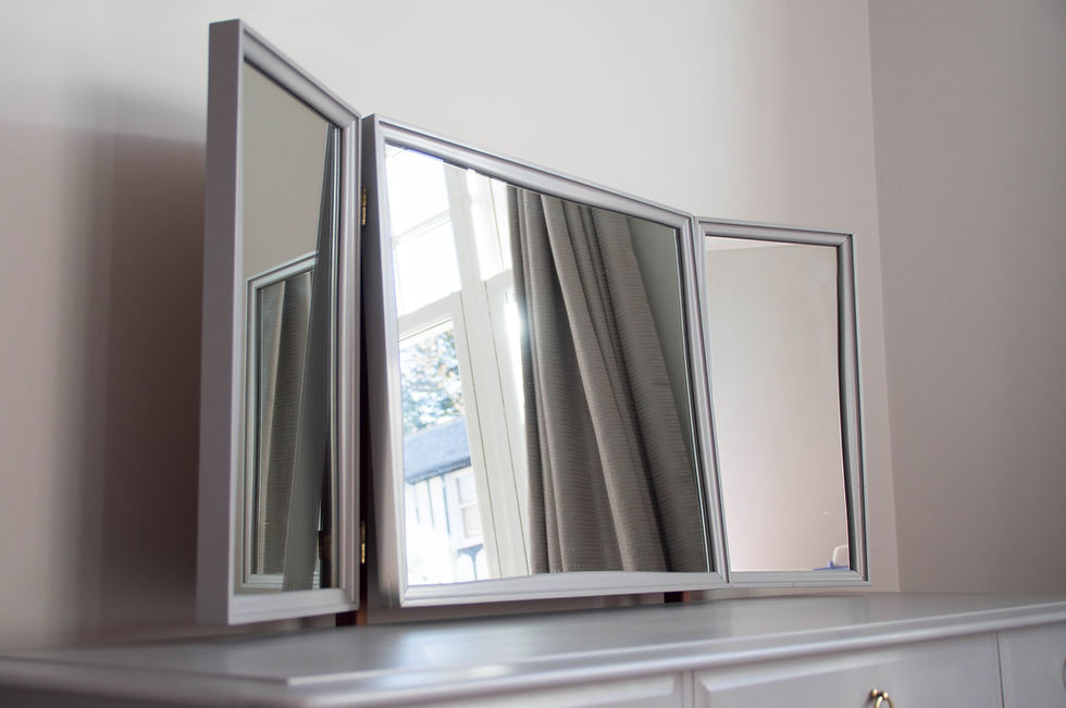 Thumbnail: Dressing Table, Mirror & Stool