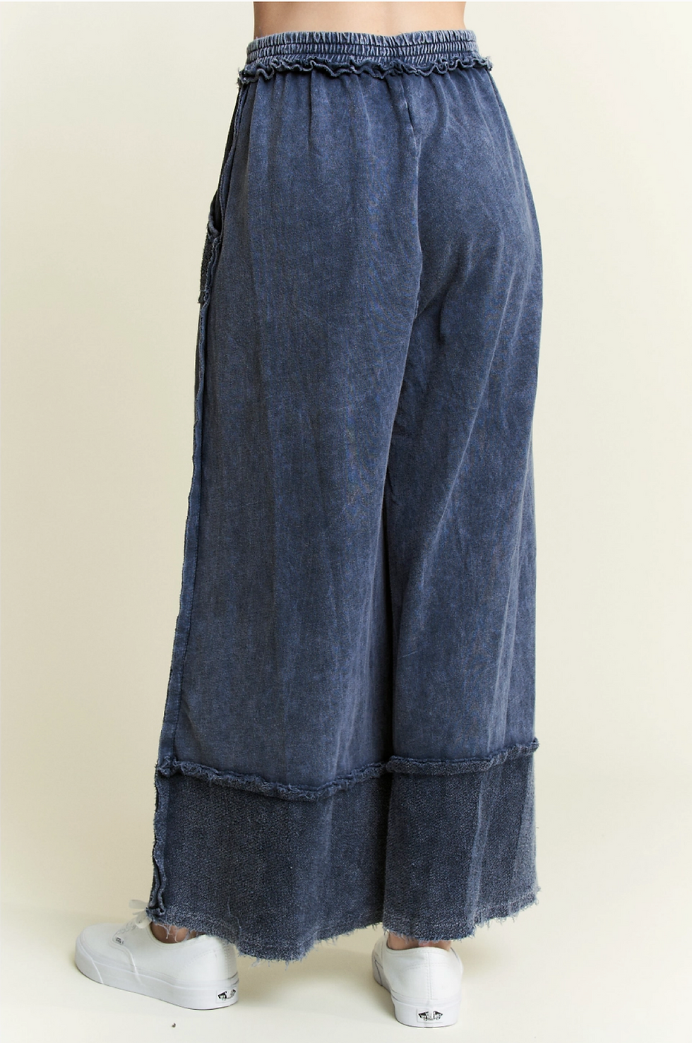 Thumbnail: Wide Pants with Raw Hem Frayed