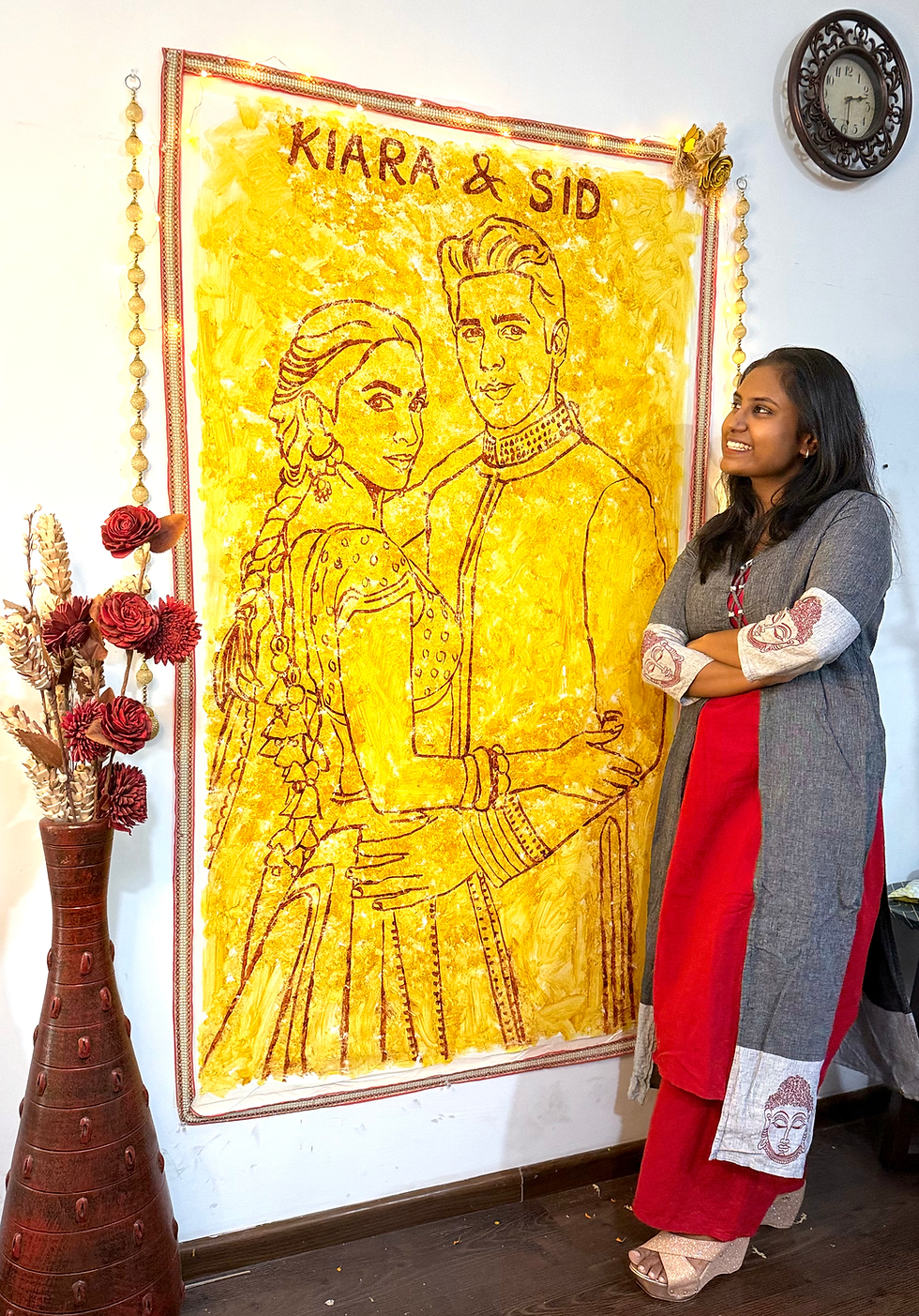 Thumbnail: Haldi Magic Portrait - Hand Made