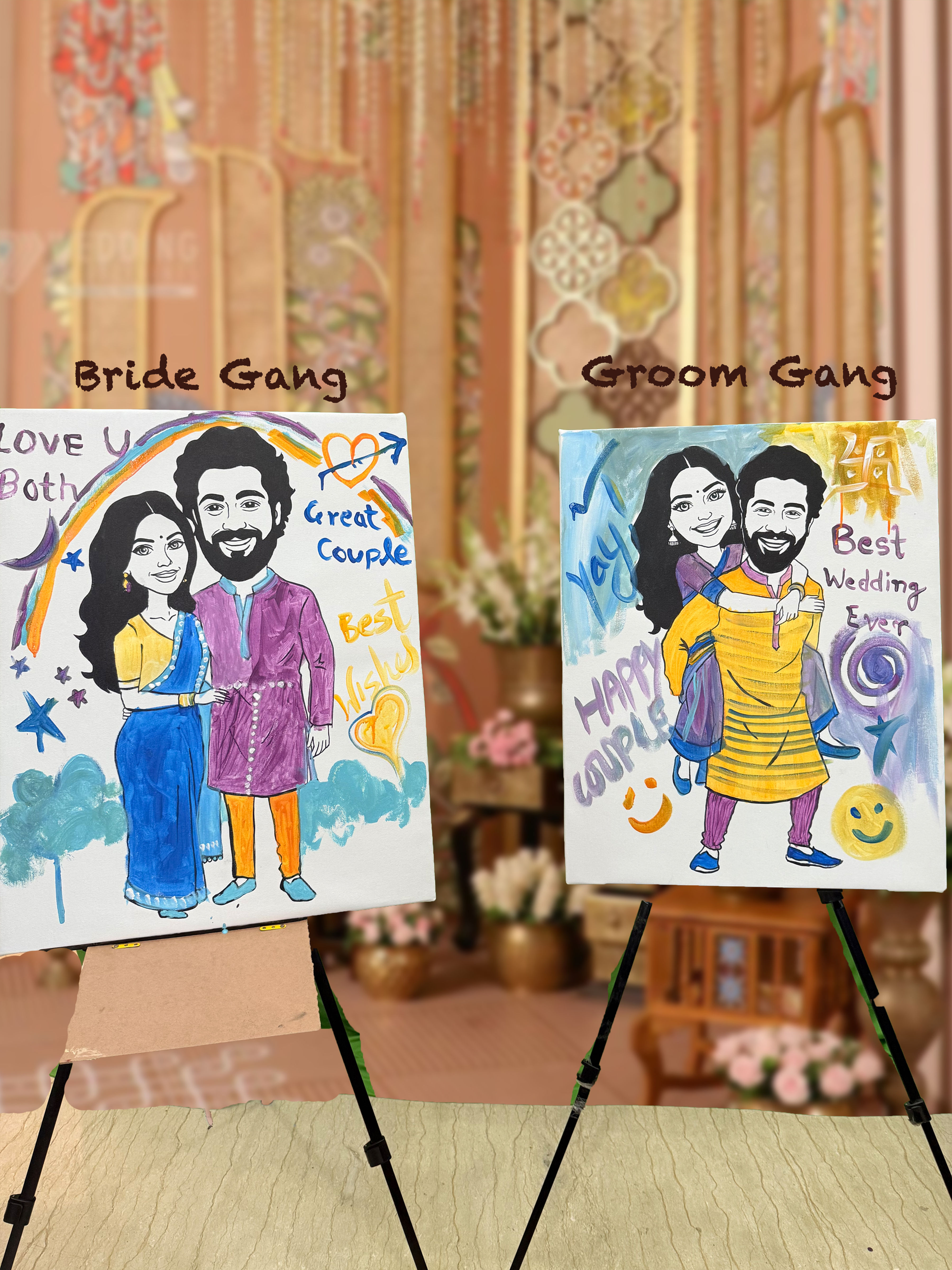 Paint Battle - Bride side Vs Groom side