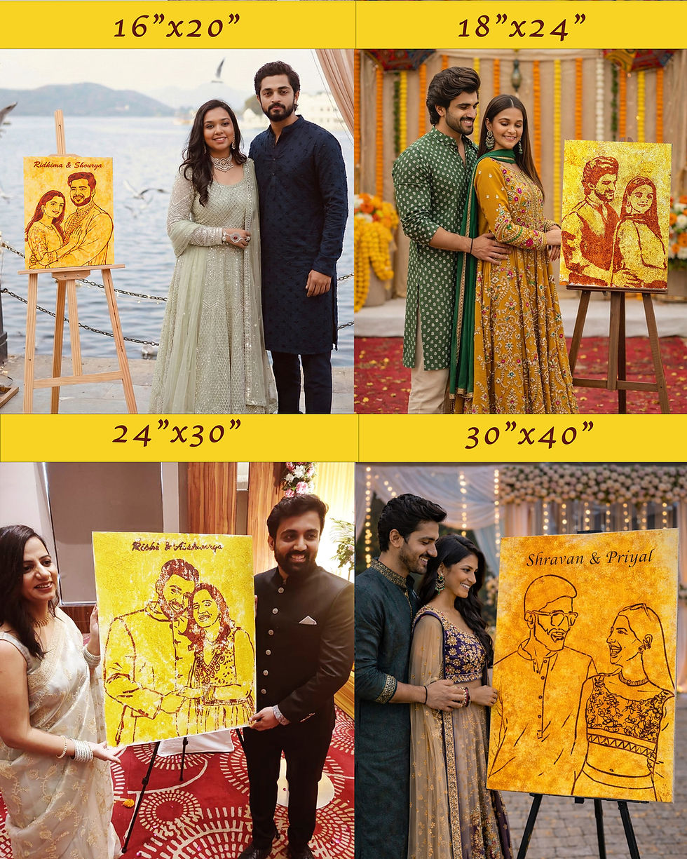 Thumbnail: Haldi Magic Portrait - Hand Made