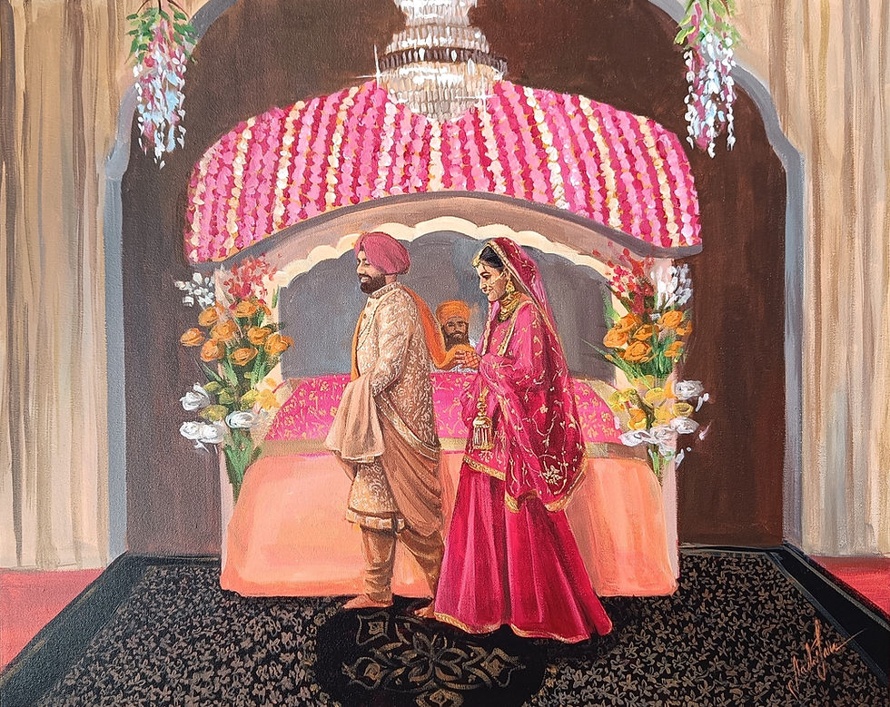Thumbnail: Luxury Live Wedding Painting by Aashi Jain