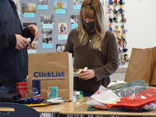 Students Stuff Stockings for a Cause