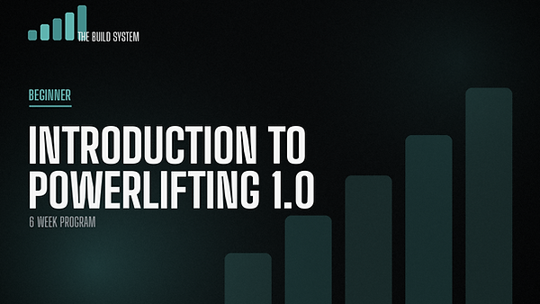 Introduction to Powerlifting 1.0 program cover graphic