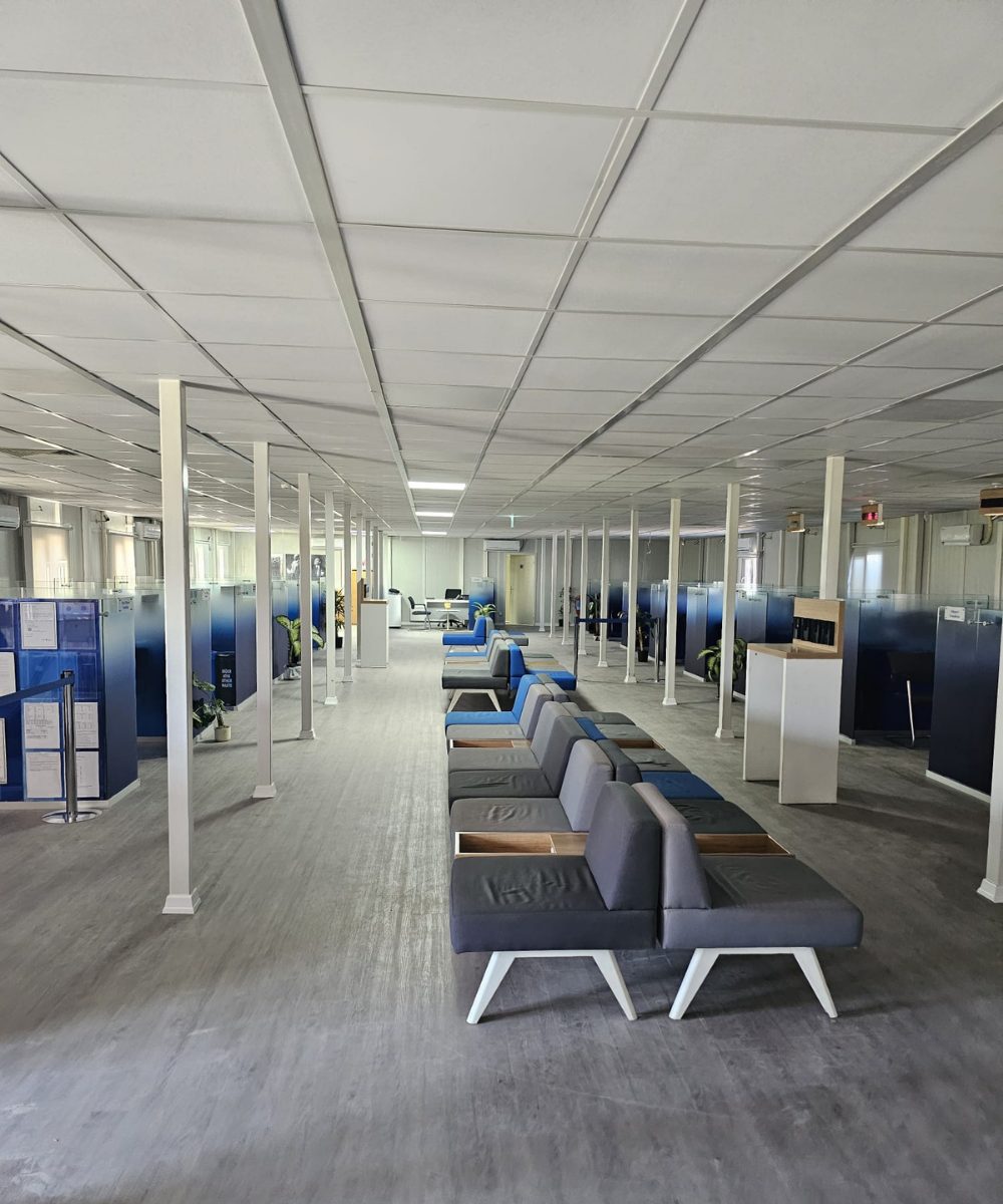 İş Bankası prefabrik şubesi