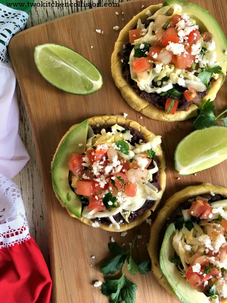 Cinco de Mayo: Mexican Sopes and Horchata www.twokitchencollision.com