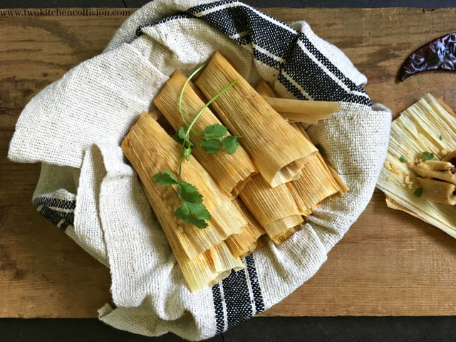 Tamales Two Ways- Authentic Beef, & Vegan Zucchini Poblano