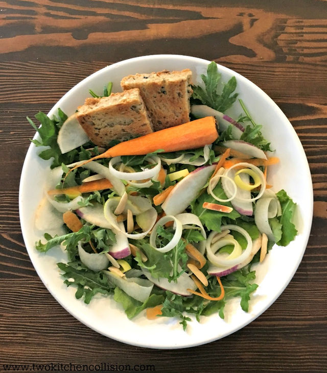 Shaved Root Vegetable Salad with Lemon Serrano Vinaigrette