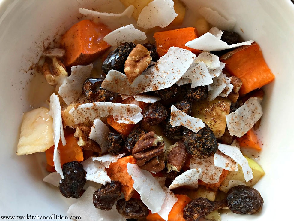 Sweet Potato & Apple Cereal www.twokitchencollision.com