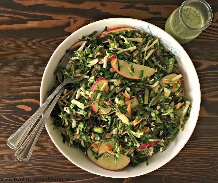 Spring Green Detox Salad www.twokitchencollision.com