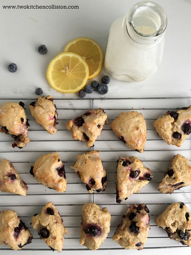Whole Grain Blueberry Lemon Scones