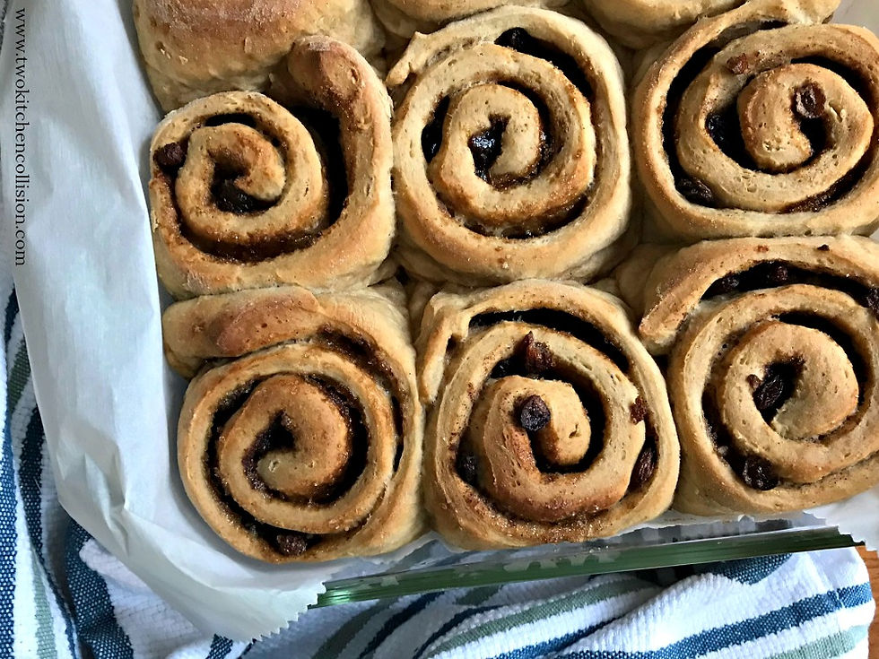 Classic Cinnamon Rolls www.twokitchencollision.com